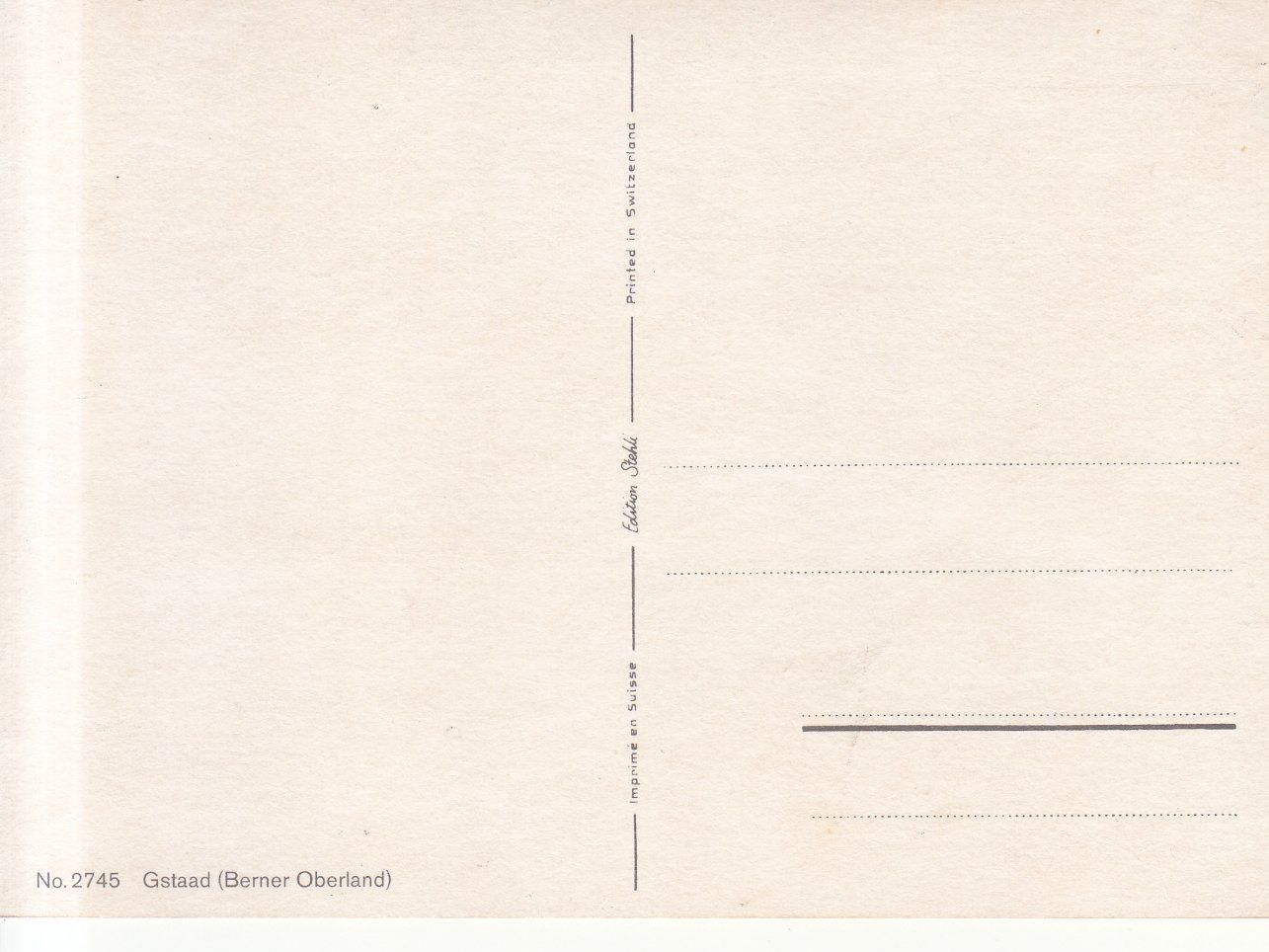 Cartoline postali: Gstaad ca. 1970 – Usato da Bürglen TG venduto da StampGraf 1
