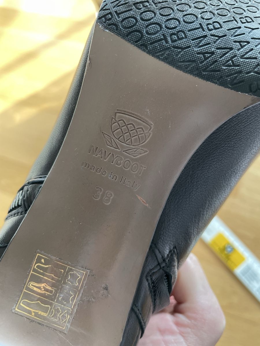 Navyboot Scarpe da donna: Navyboot Stiefeletten, schwarz, Leder, Grösse 38 – Usato da Zürich venduto da SeldaY 6
