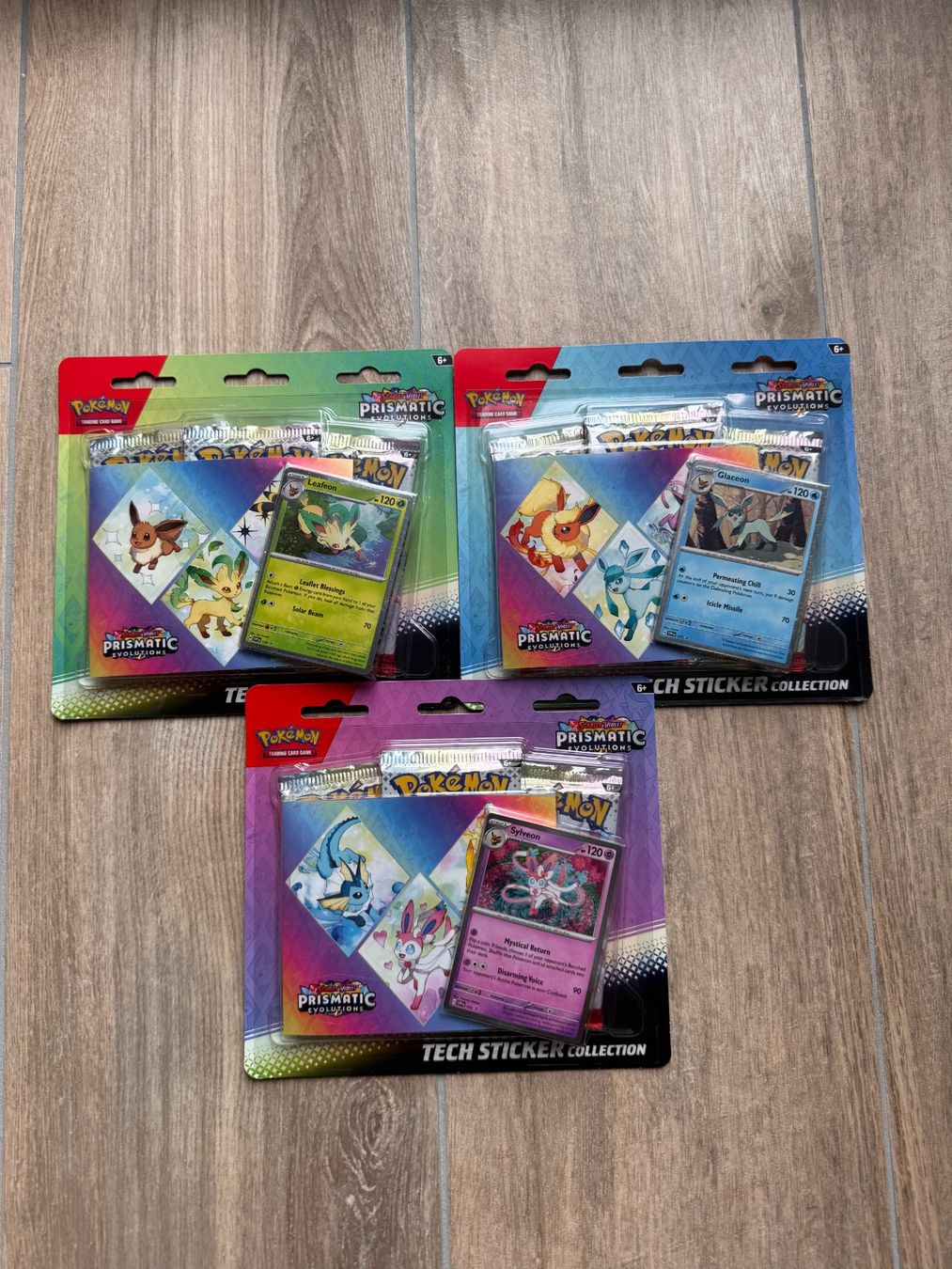Pokémon Sammelbilder & Trading cards: Pokémon 3x Prismatic Evolutions Tech Sticker Collection OVP – Neu und originalverpackt aus Oberwil BL von Chelsea26