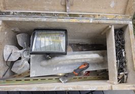 Holz Werkzeugkiste mit Zubehör 