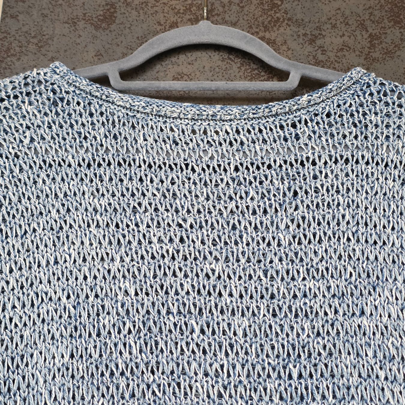 Maglioni & Felpe: 🐸 DENIM & CO LEINEN STRICKPULLOVER PULLOVER BLAU WEISS M – Usato da Môtier (Vully) venduto da Frogs 4