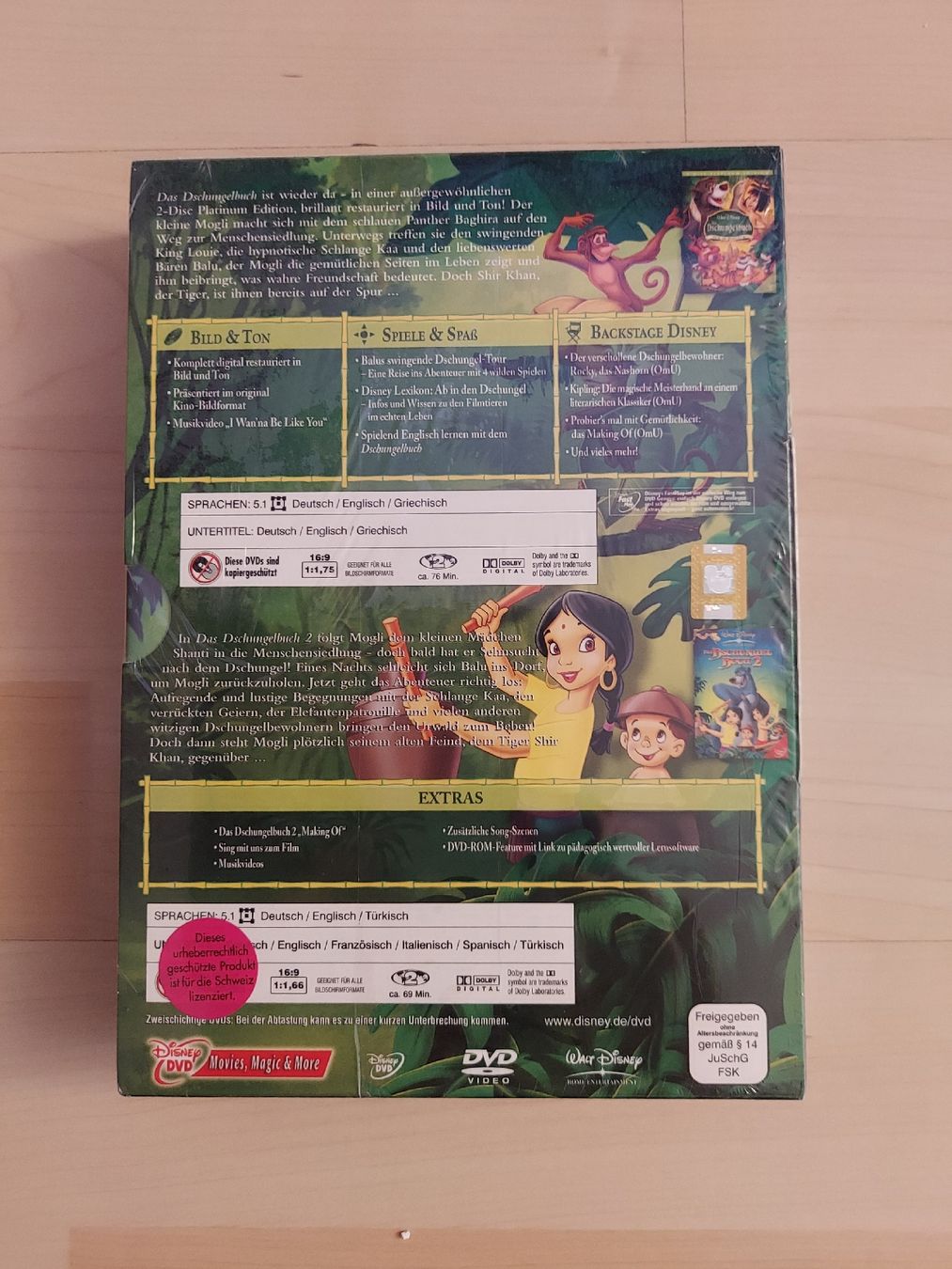 Tutti i DVDs: Walt Disney: Das Dschungelbuch - Doppelpack DVD Set – Nuovo e nell'imballaggio originale da Kölliken venduto da arwen6 1