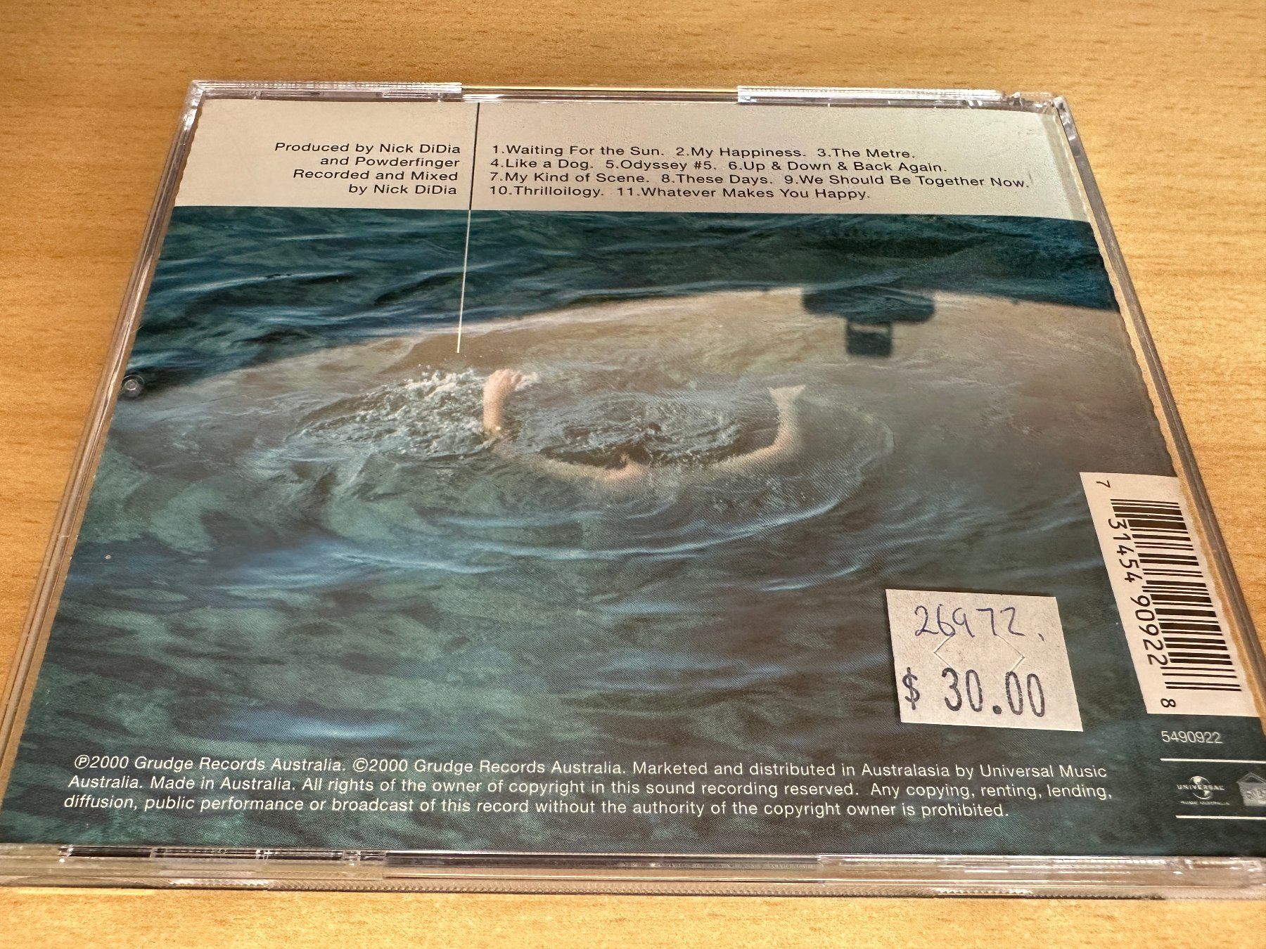 CD: Powderfinger – Odyssey Number Five – Usato da Rikon im Tösstal venduto da Alpenmutz 1