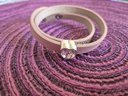 Armband rosé Strass Herz neuwertig