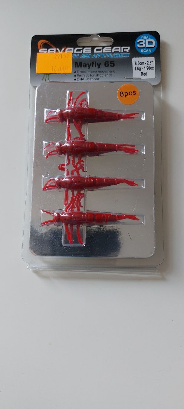 Savage Gear Köder: Savage Gear Mayfly 65mm Red 8pcs New – Neu und originalverpackt aus Vevey von kowabunga