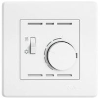UP Raumthermostat Edizio Due weiss (Heizen oder Kühlen)