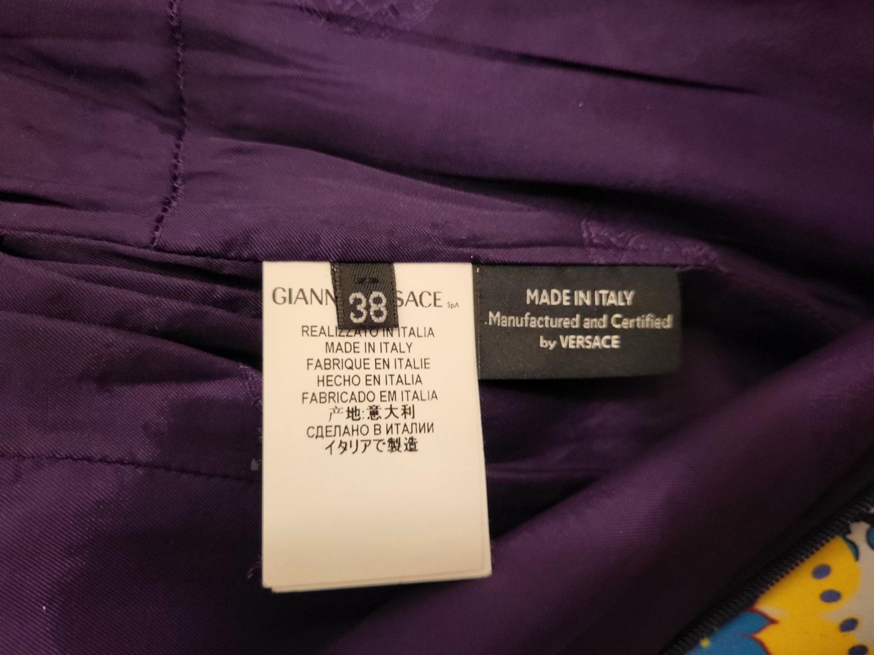 Versace Vestiti: Wunderschönes Versace Kleid Ital. Gr. 38 = 32 – Usato da Zürich venduto da Roberto040 5