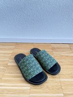 Loewe Sandalen grün aus Segeltuch Gr.39