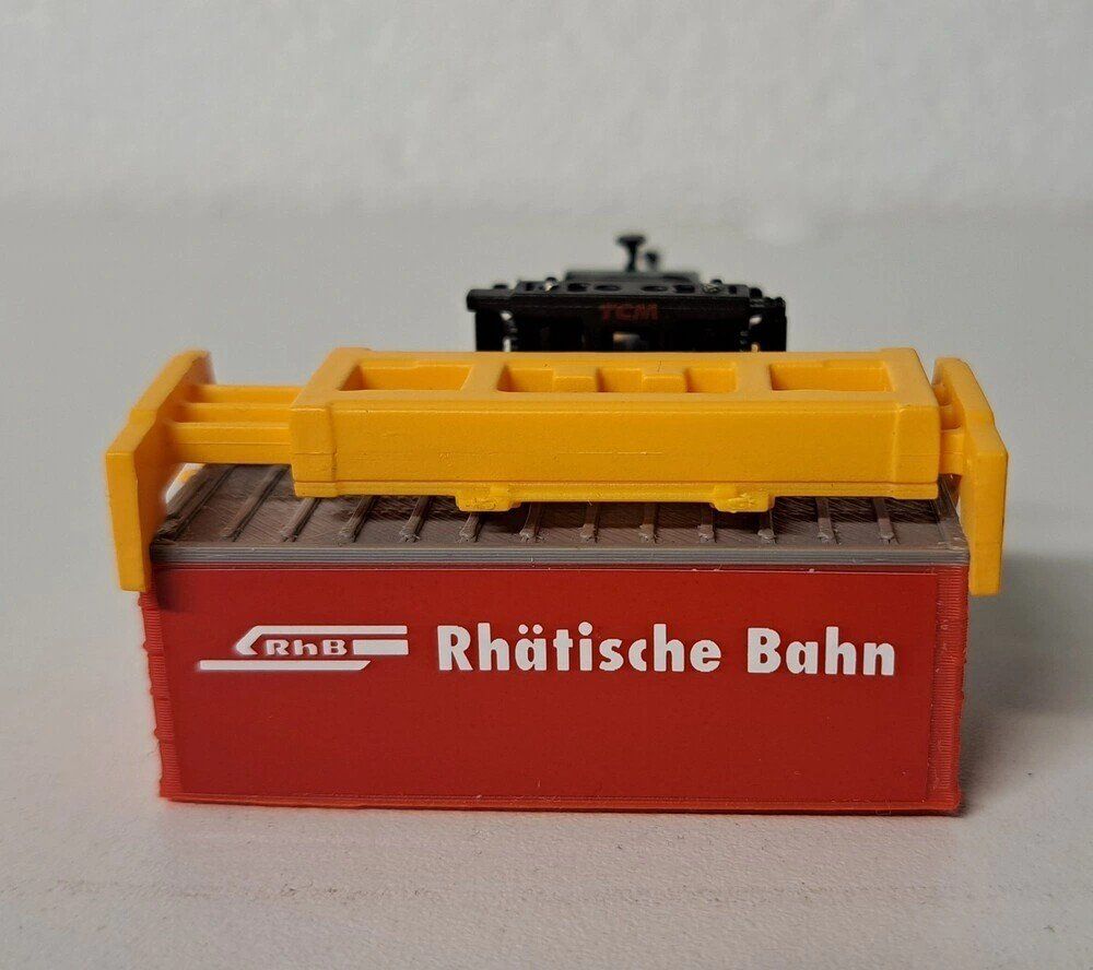 Kato Modelleisenbahnen: Container Stapler mit RhB Container Neu OVP Spur N – Neu (gemäss Beschreibung) aus Salez von rhb-spur-n 4