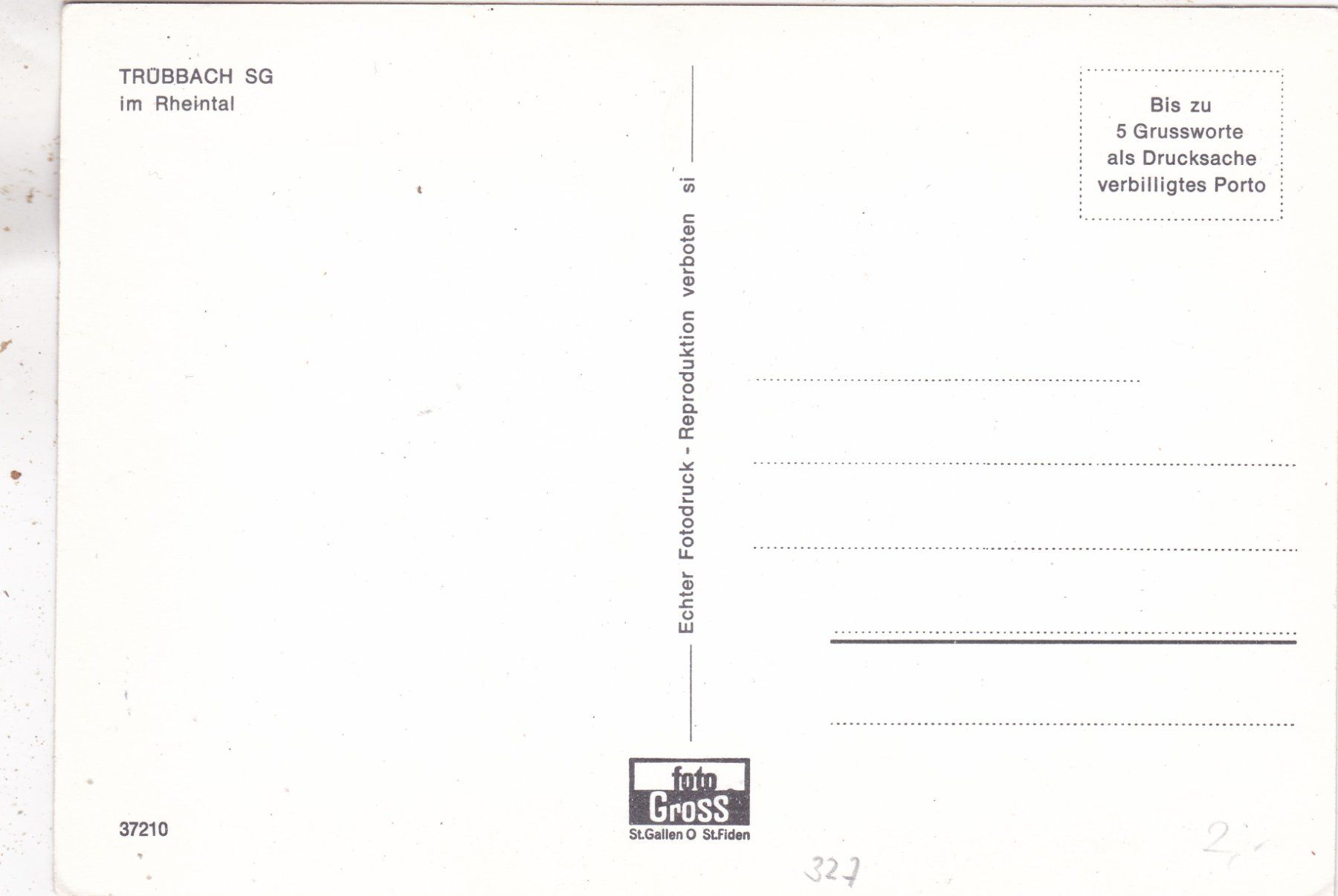 Cartes postales: Trübbach SG im Rheintal – D'occasion à Herisau par Lisegrat2008 1