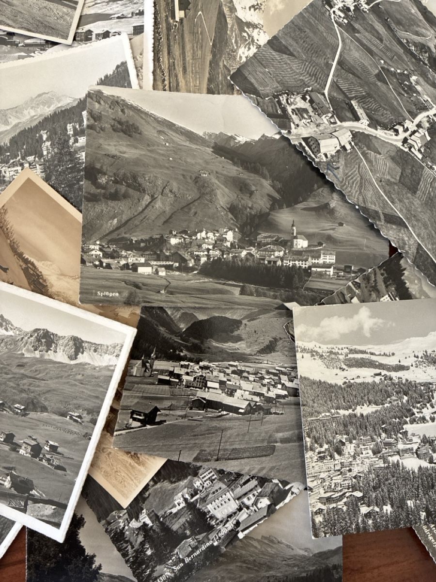 Cartoline postali: 50 Ansichtskarten Schweiz diverse von Kanton Graubünden  – Usato da Oftringen venduto da Cla.vD.74 3