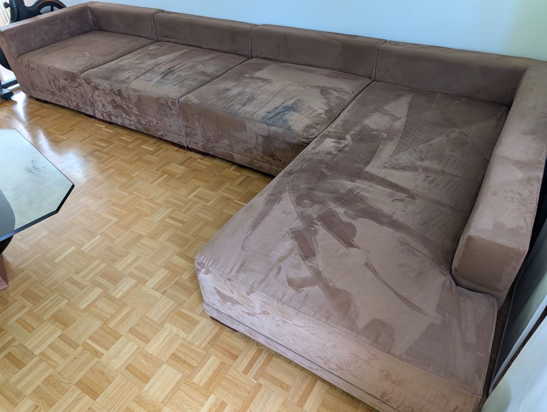 Divani: Ecksofa mit Hocker – Usato da Winterthur venduto da panetone01 1