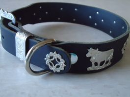 Appenzeller Hundehalsband Weissblech
