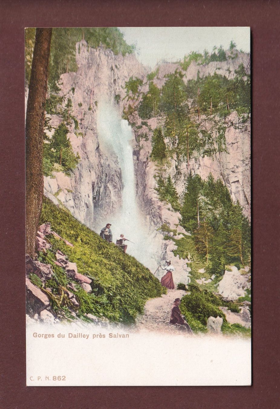 Cartoline postali: Gorges du DAILLEY près Salvan - CPN – Usato da Pully venduto da nicecards-shop