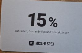 Mister Spex Gutschein 15% Rabatt