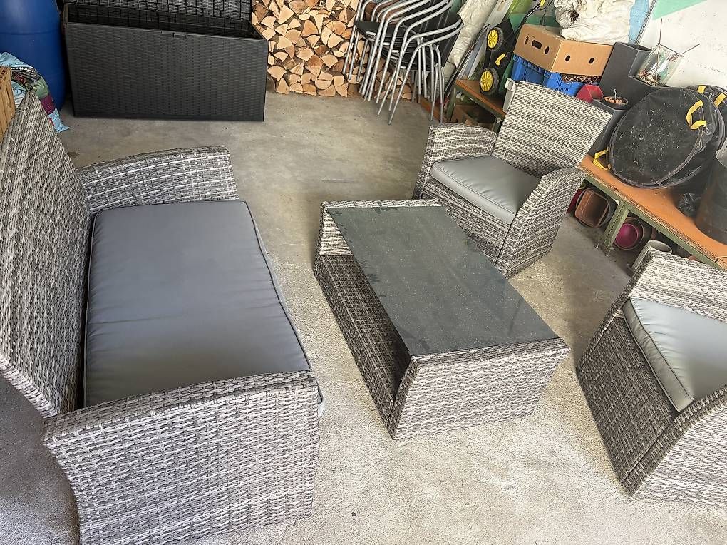 Tischset: Salon de jardin – Gebraucht aus Vernayaz von Catarina09 1
