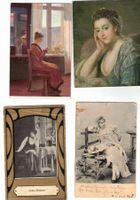7 Kitschkarten Frauen seltene rare