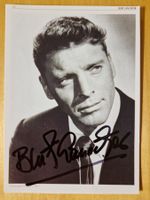 Burt Lancaster, Original Autogramm auf Foto in s/w