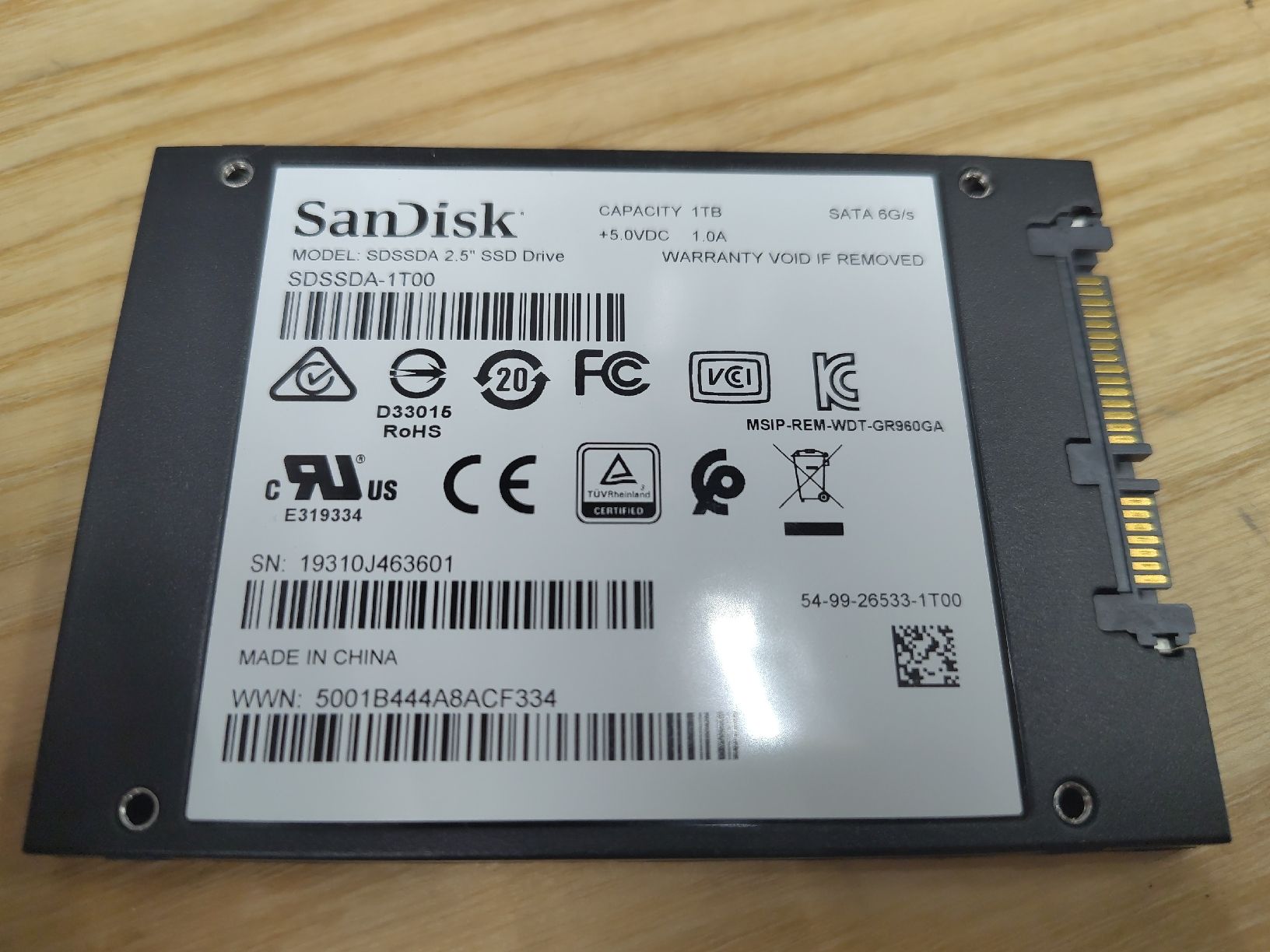 Sandisk Dischi rigidi: SanDisk SSD 1TB  – Usato da Uttwil venduto da wishinfication 1
