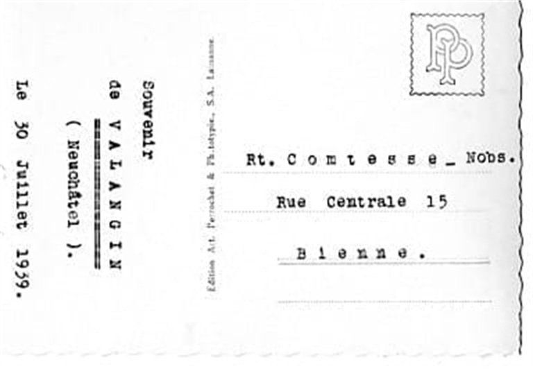 Cartoline postali: Valangin, Chateau – Usato da Ottikon b.Kemptth. venduto da Neptun1974 1