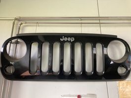 Jeep Wrangler JK Grill Kühlergrill Schwarz Top Zustand!