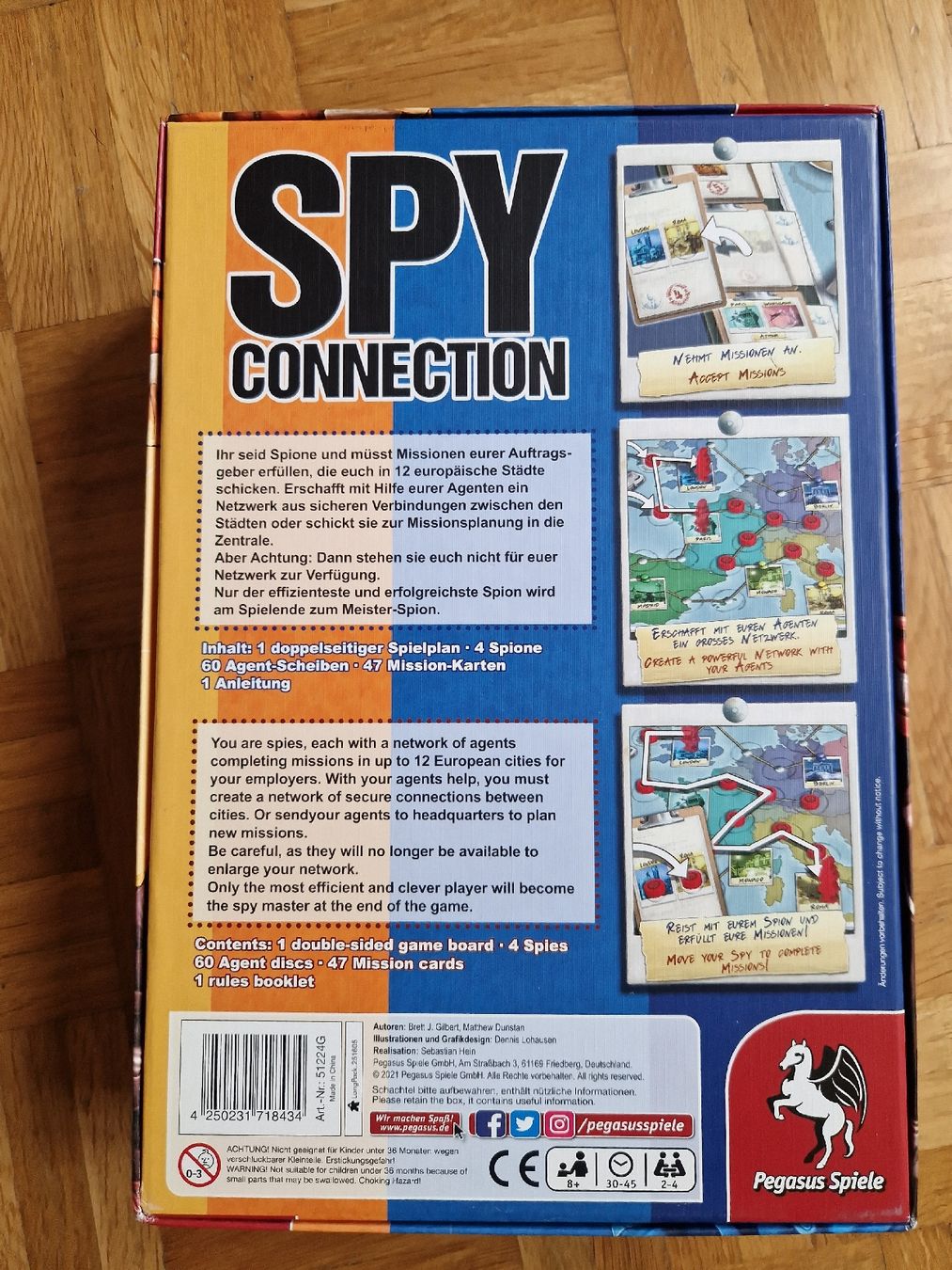 Pegasus Spiele Giochi: SPY connection boardgame – Nuovo (secondo la descrizione) da Allschwil venduto da IreneTu 1