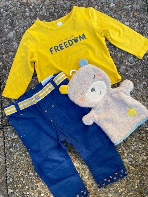 Lotti & Set di vestiti: neues Baby Set Gr. 62/68 "Bär" – Nuovo (secondo la descrizione) da Staufen venduto da Nasli 1