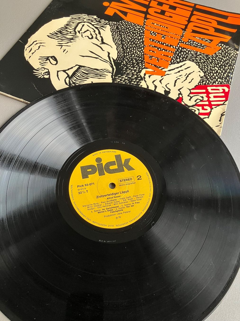 Dischi in vinile: ZIVILVERTEIDIGER LÄPPLI Schallplatte PICK 93-071 – Usato da Glattfelden venduto da Danshari 4
