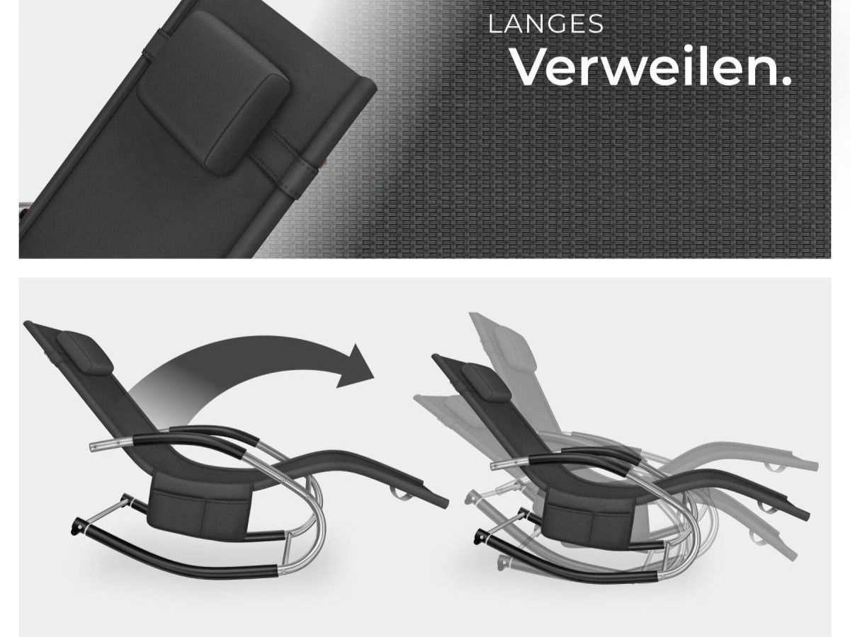 Sedie a sdraio: Gartenliege ergonomisch mit Schwingfunktion ROVELLA – Nuovo e nell'imballaggio originale da Lachen SZ venduto da sw3zzy 2