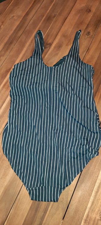 Chaoyinn Herren Badeanzug Teil - Gestreifter Surfanzug, Nylon/Elasthan, Mit Reißverschluss