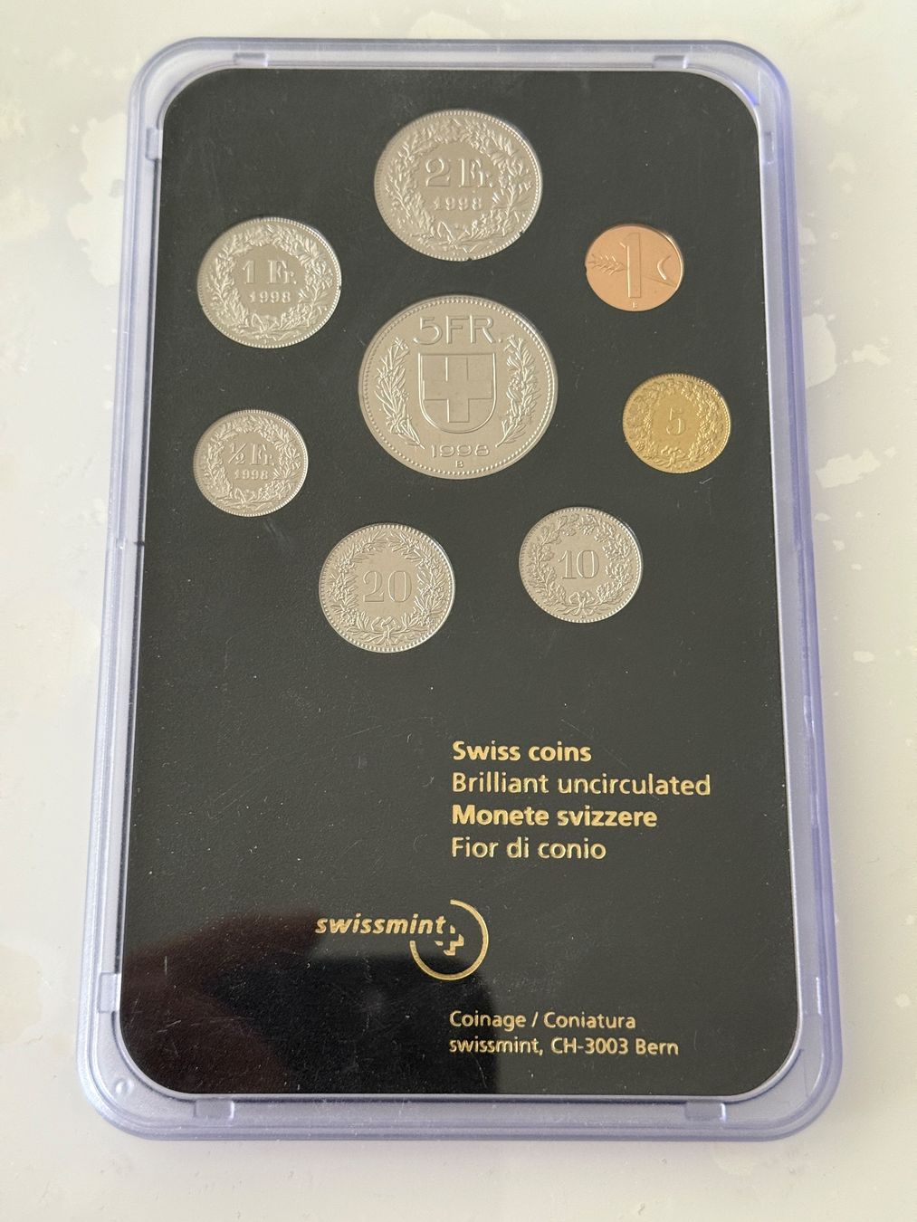 Toutes les monnaies: Schweizer Münzsatz 1998  Stempelglanz – Neuf (Voir description) à Wallisellen par SWISS_SILVER1 1