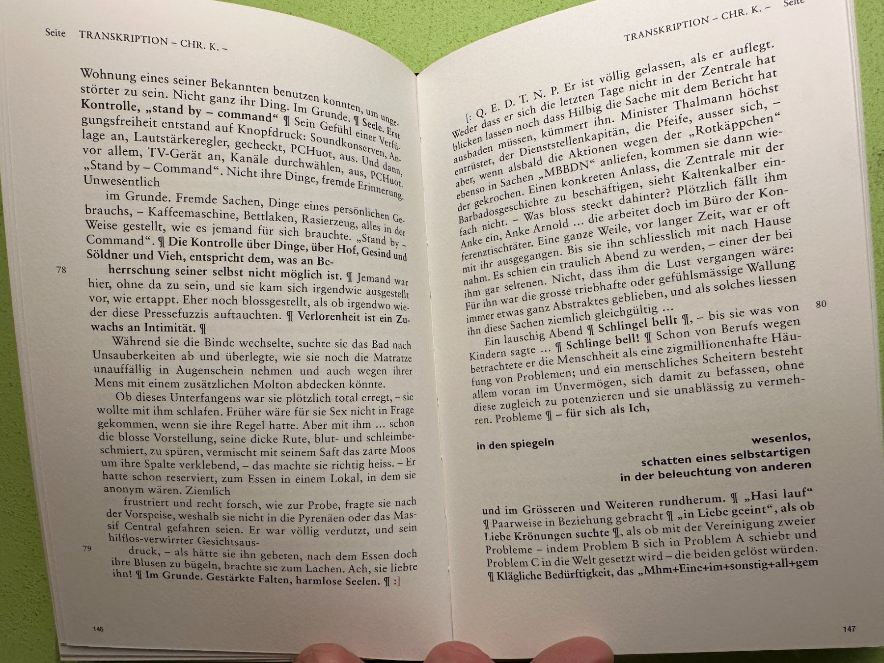 Libri: Jso Mäder: Chr.K.. Journal um eine Erwartung. d/e. – Usato da Zürich venduto da allp 6