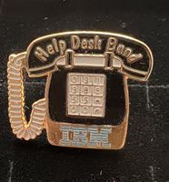 Pin IBM Help Desk Bund téléphone métal état neuf