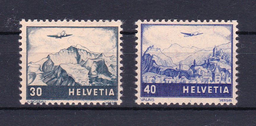 Tutti i francobolli: F43-44 kompl. Serie postfrisch, SBK 95.- – Usato da Wenslingen venduto da riger11