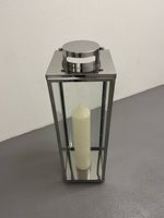 WMF Laterne, silber mit Kerze