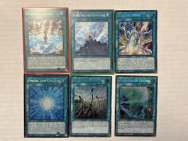 Yugioh Zauber Paket 6 X Secret Rare in Top Zustand