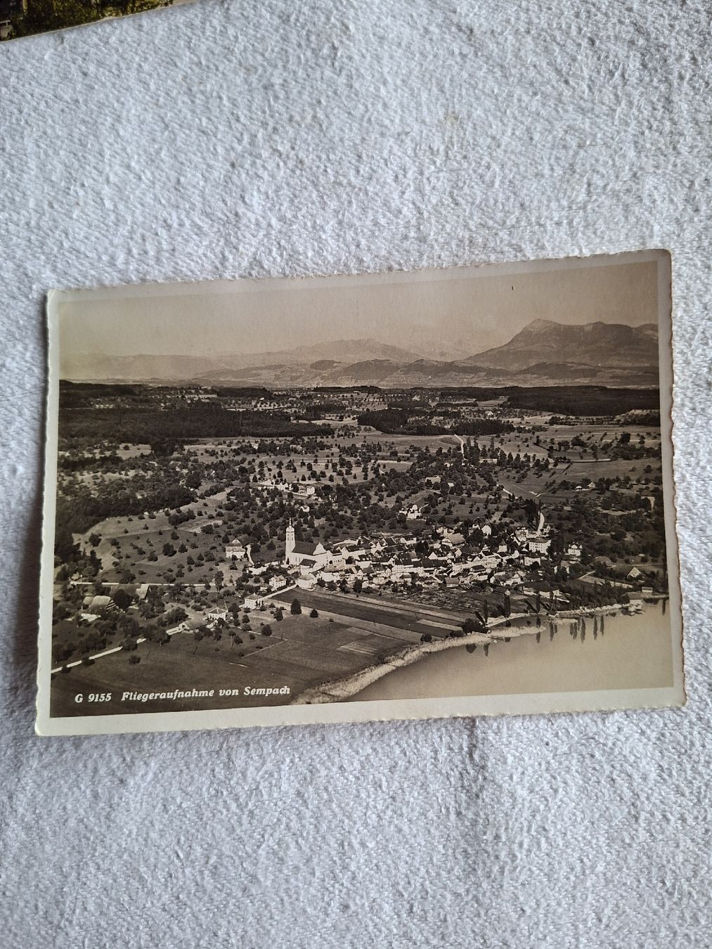 Cartoline postali: Fliegeraufnahme von  Sempach – Usato da Lohn-Ammannsegg venduto da schwerti53