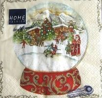 Serviette snow globe (w510) 3Stk.