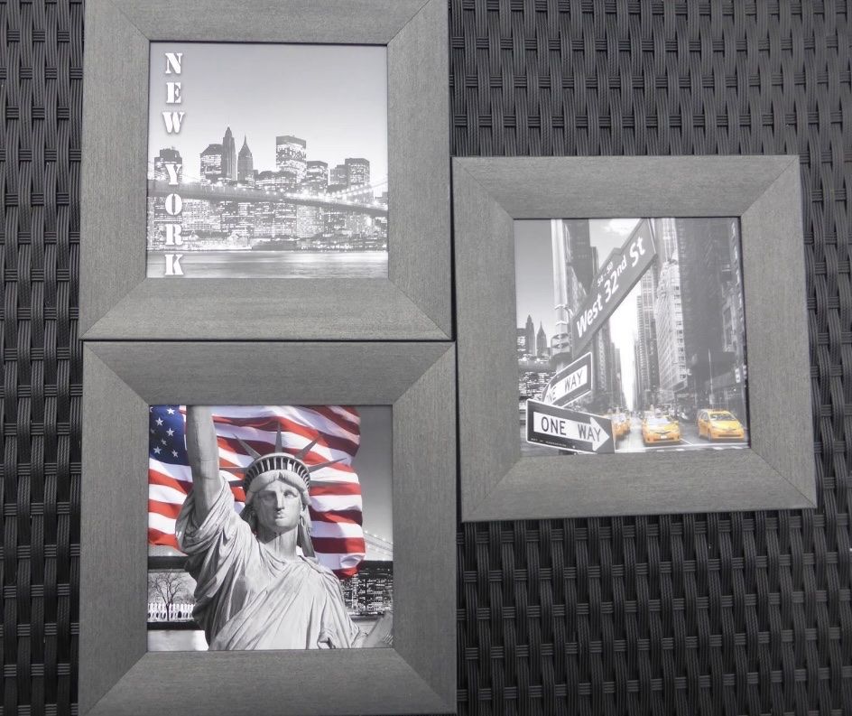Poster & Bilder: 3er Set Bilderrahmen New York, Freiheitsstatue, West 32nd – Neu (gemäss Beschreibung) aus Wangen SZ von Jaay_Sky