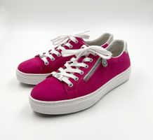Sneakers Rieker, Wildleder, magenta, pink, NEU
