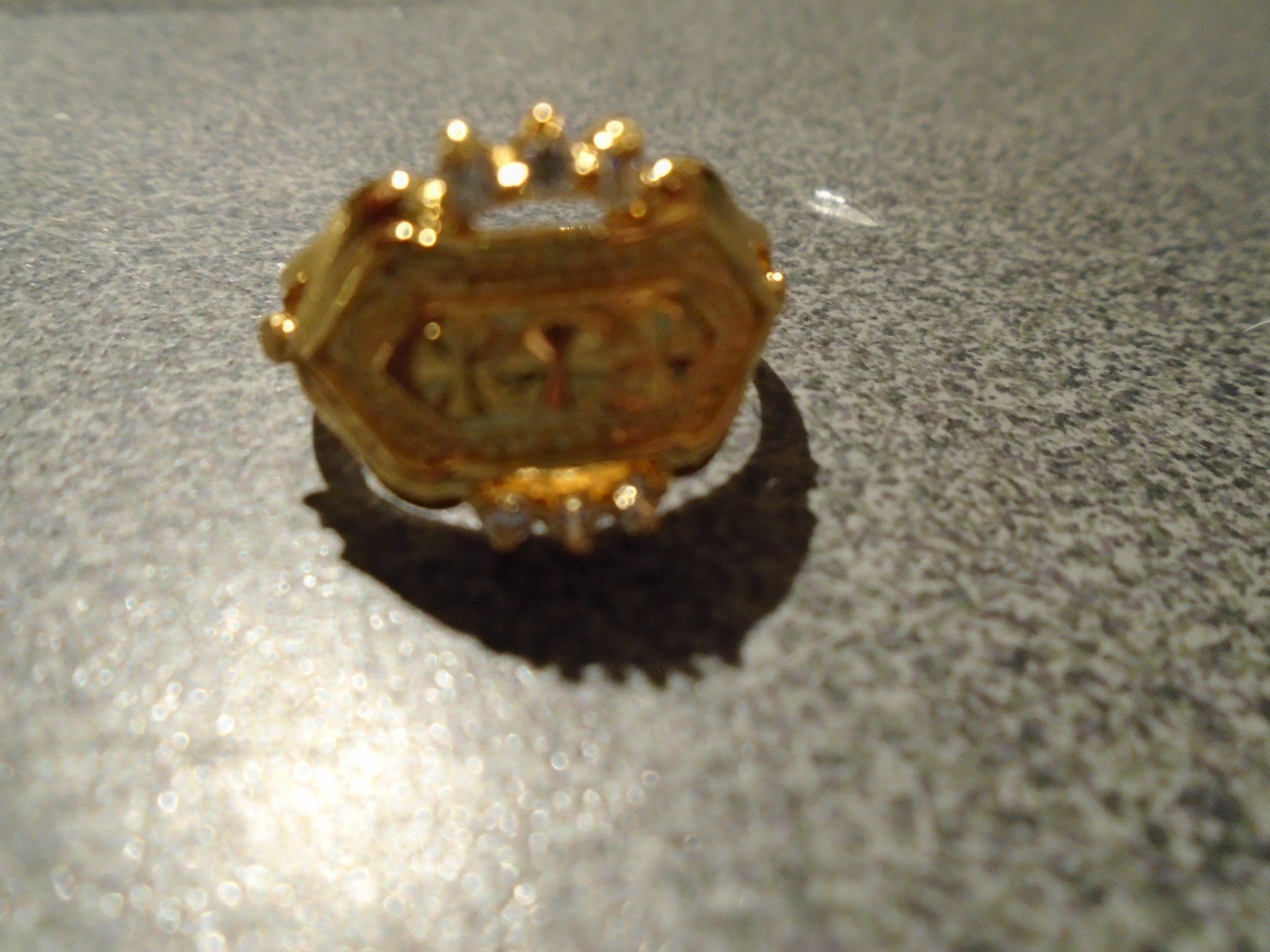 Anelli: Ring goldfarbig, länglich, verstellbar – Nuovo e nell'imballaggio originale da Zürich venduto da abraxas1291 1