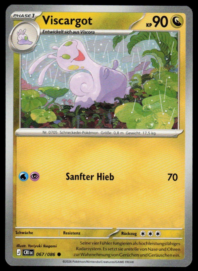 Pokémon Carte collezionabili: Pokemon Viscargot 067/086 – Usato da Herisau venduto da Pokemon2025