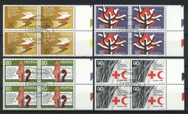 1986, Sonderpostmarken, Viererblöcke, ET