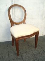 antiker Louis-Seize Stuhl, Nussbaumholz