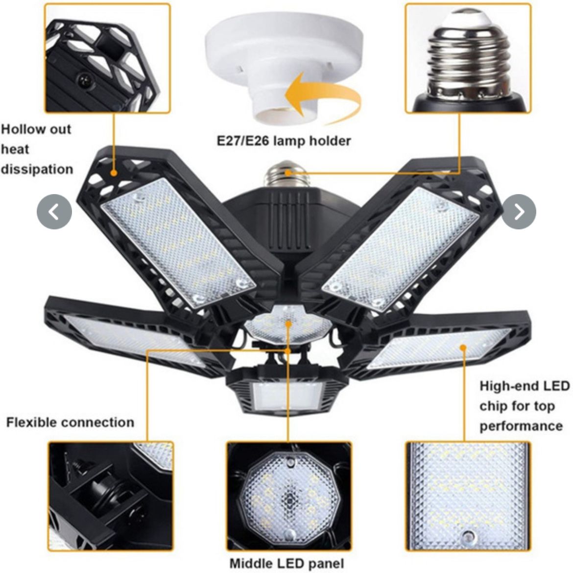 Lampade: High-end LED E27/26 lamp holder – Nuovo (secondo la descrizione) da Obergösgen venduto da File75 1