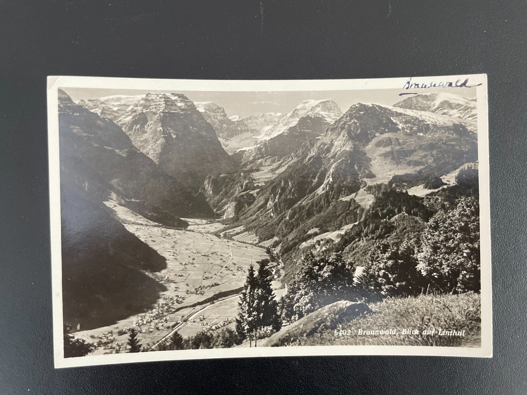 Ansichtskarten: AK GL Braunwald, Blick auf Linthal – Gebraucht aus Thal von Danny82