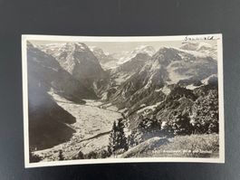 AK GL Braunwald, Blick auf Linthal