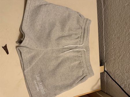 Shorts Los Angeles California grau elastischer Bund M