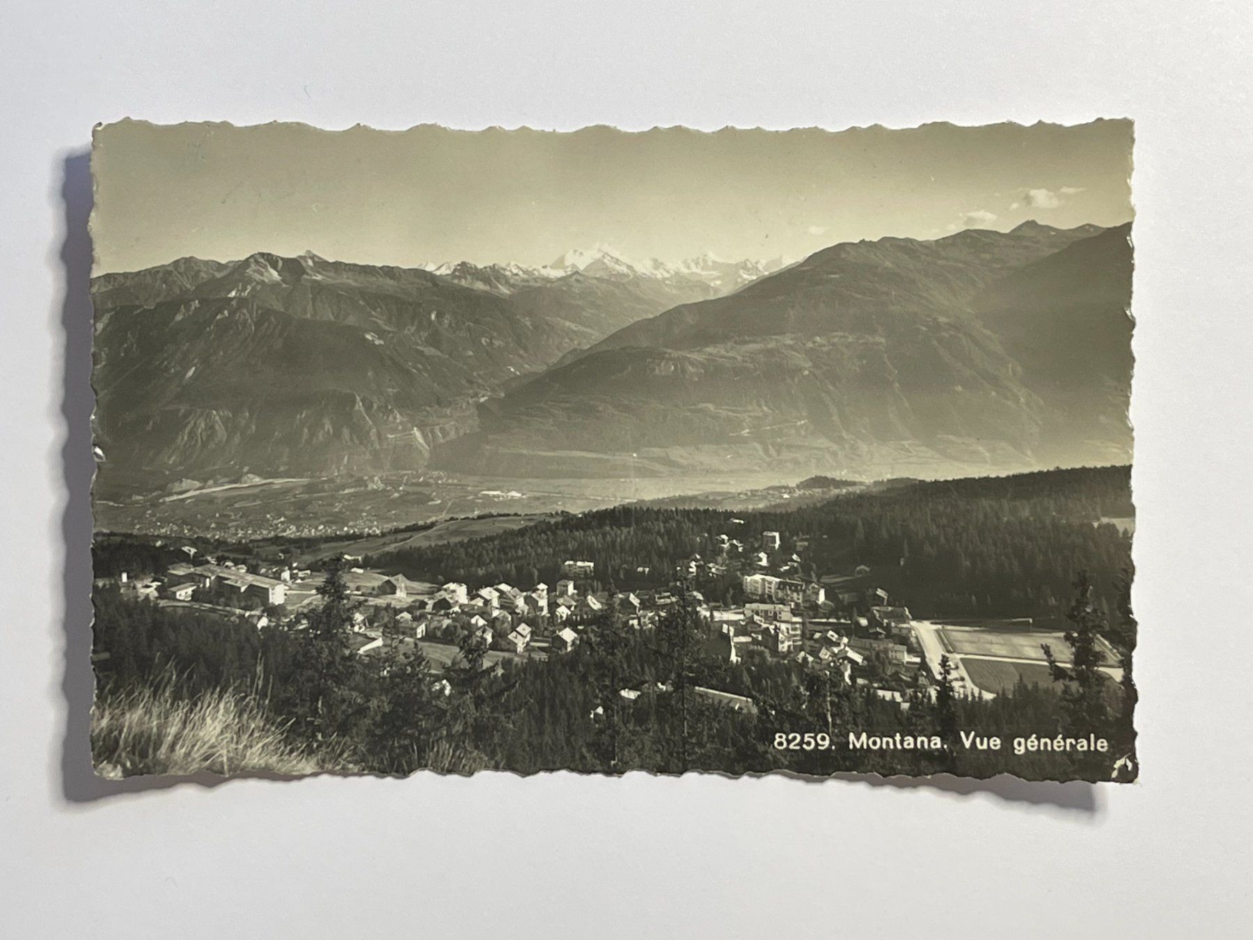 Ansichtskarten: Montana, vue générale – Gebraucht aus Steg VS von _vinci_