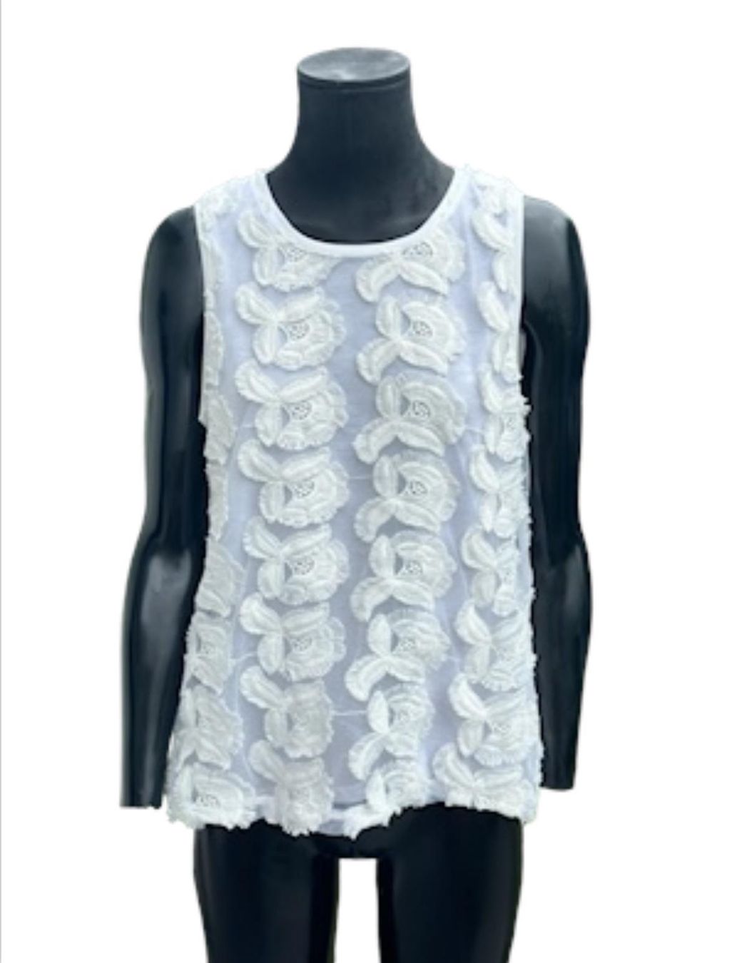 H&M Camicette: Weisses Sommertop mit Blumenmuster Gr. M – Usato da Zufikon venduto da Modestil365